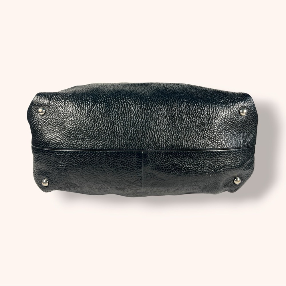 FURLA Black Pebbled Leather Hobo Shoulder Bag - Picture 6 of 12